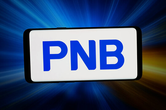Stuttgart, Germany - 06-22-2026: In this photo illustration, the logo of company Permodalan Nasional Berhad (PNB) is displayed on a smartphone in front of abstract background on computer screen.