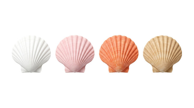 Natural ocean seashell specimens collection set