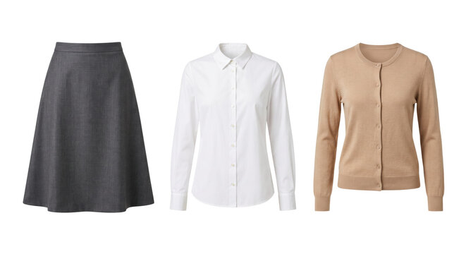 Women classic smart casual business attire set