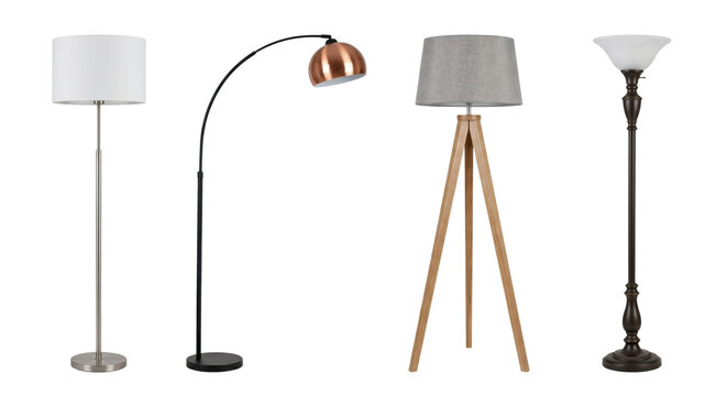 Modern residential floor lamps lighting collection set