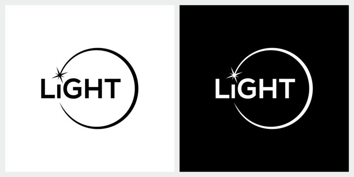 word mark light for spar star with circle logo design inspiration