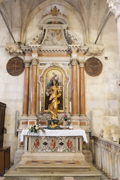 Our Lady of Mount Carmel, altar in the Cathedral of St. James in Sibenik, Croatia