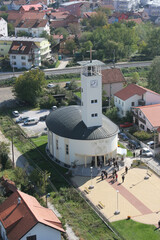 Parish Church of the Holy Angels in Savski Gaj, Zagreb, Croatia © zatletic