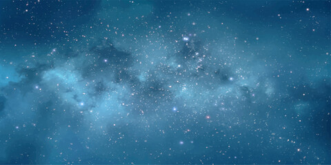 A vast expanse of the Milky Way galaxy, a celestial river of stars and cosmic dust, stretches across the deep blue night sky, inspiring wonder and awe. © RD Visuals