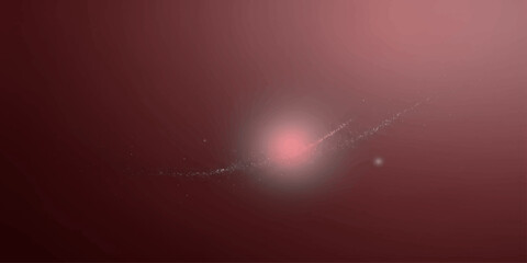 A soft, ethereal nebula glows with a vibrant crimson hue, its delicate tendrils swirling in the cosmic expanse, suggesting the birth of stars. © RD Visuals