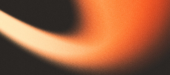 Abstract cinematic film grain texture with warm orange light leak, glowing gradient blur, vintage analog photography background, soft noise overlay, retro artistic backdrop.
