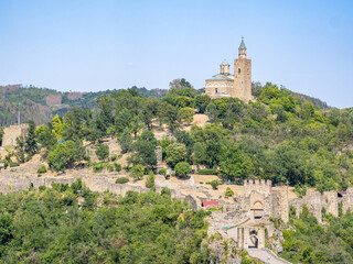 Fototapeta premium Tsarevets castle in Veliko Tarnovo city, Bulgaria