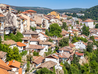Fototapeta premium Veliko Tarnovo old city houses, Bulgaria