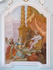 Ceiling frescoe by Johann Adam Remele in Joseph Hall, Cistercian Abbey of Bronnbach in Reicholzheim near Wertheim, Germany © zatletic