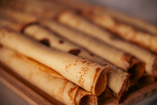 Panqueque con dulce de leche 