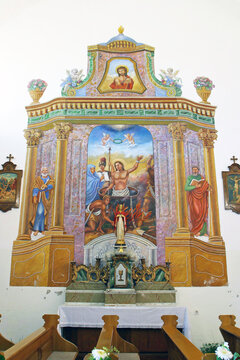 Altar of Saint Vitus in the Parish Church of the Assumption of the Virgin Mary in Brezovica, Croatia