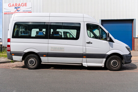 Heerhugowaard, Netherlands - May 30, 2026: Taxi Dijk en Waard Mercedes-Benz Sprinter minibus