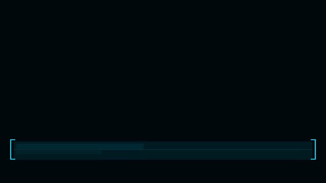 Cyan Lower Third Double Bracket No Text Animation