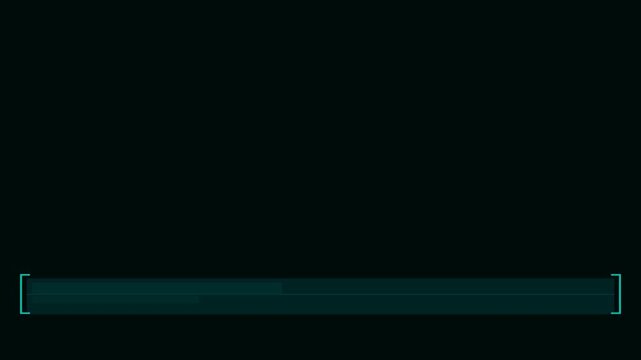 Teal Lower Third Double Bracket No Text Animation