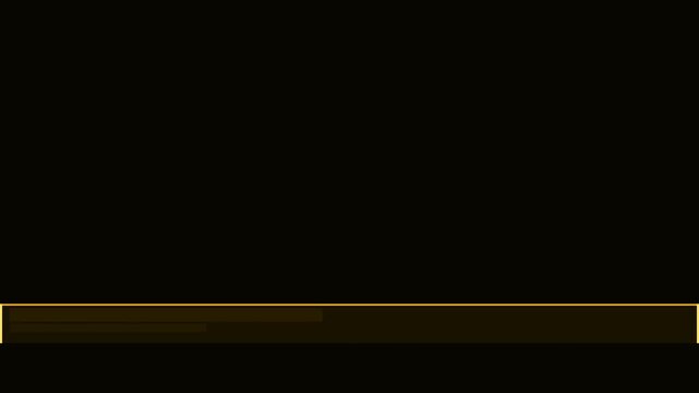 Gold Lower Third Expand Width No Text Animation