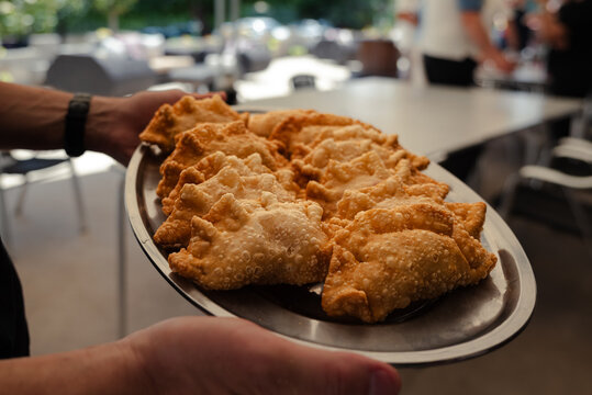 Empanadas argentinas hechas en el disco