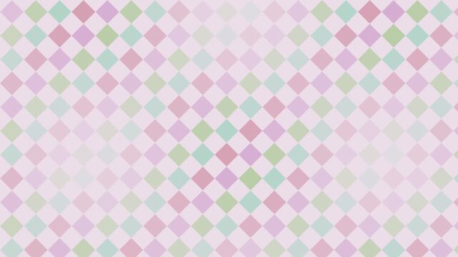 Soft Pastel diamond geometric pattern rippling loop