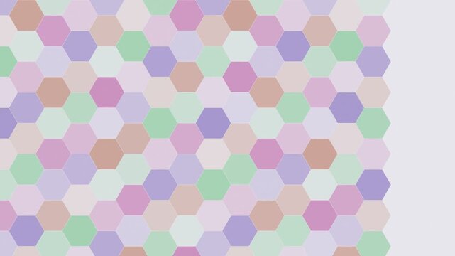 Light Corporate hexagon geometric pattern shifting loop