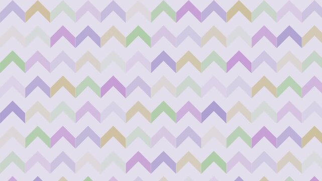 Soft Pastel chevron geometric pattern shifting loop