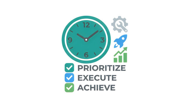Prioritize execute achieve clock icon