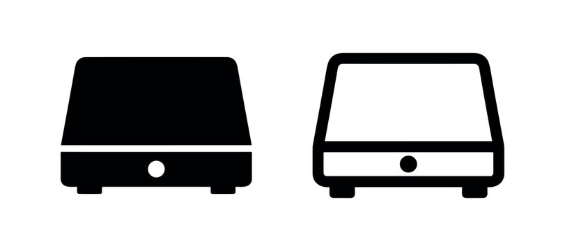 Air humidifier or essential oil diffuser icon set, in solid and outline versions, for wellness.