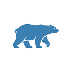 Obraz premium The Image Is A Simple Illustration Of A Bear The Bear Is Shown In A Side