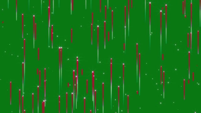 Blue Glowing Vertical Light Streaks Animation on Dark Background with Futuristic Digital Rain Effect, Abstract Cyber Technology Motion Graphics,  Vertical Glowing Streaks, Seamless Visual Loop in 4K