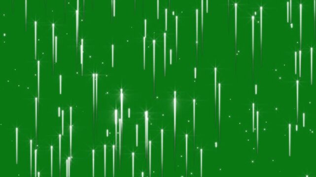 Abstract Futuristic Technology Background with Blue Digital Rain, Neon Vertical Light Beams, Glowing Energy Particle Motion, Cinematic Sci Fi Animation Loop in Ultra HD, , Glowing Particle Effects