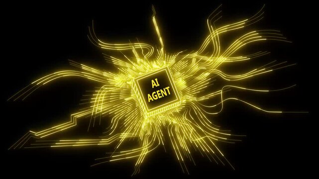 neon Ai Hi-tech digital hud technology innovation futuristic circuit Abstract design. AI artificial intelligence. Modern micro chip design  connection Big data deep machine learning Cyberspace .
