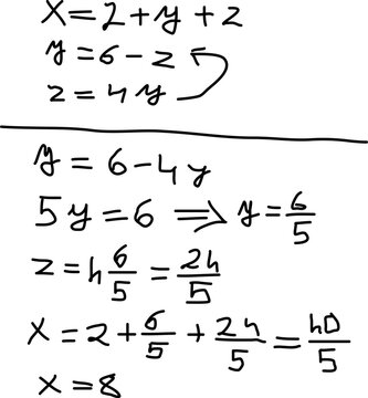 Solving equation system
