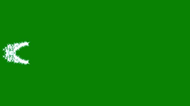 Glowing bokeh lights, magic sparklesmagic line dust, pixie dust path, cartoon glitter, flat, vector, doodle star green screen with glitter stars particles background,4k resolution video