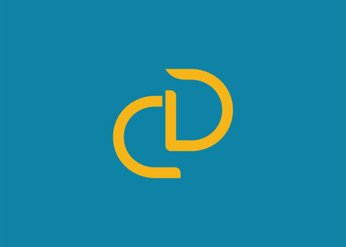 CD Modern Monogram Icon. Clean geometric letterform evokes simplicity, elegance, and contemporary graphic design sensibility.