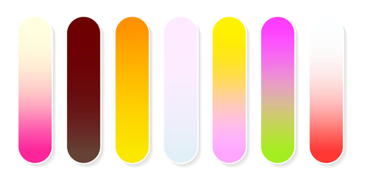 Trendy multi color neon gradient collection for digital art illustration and background