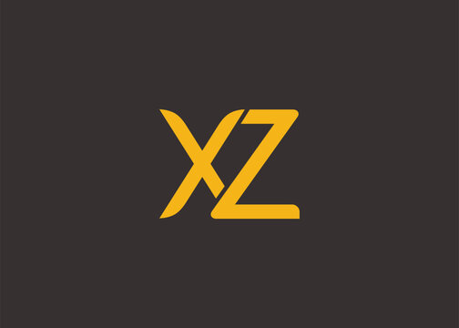 XZ Modern Monogram Icon. Clean geometric letterform evokes simplicity, elegance, and contemporary graphic design sensibility.