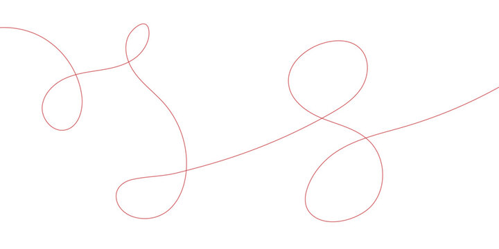 Minimalist Pink Line Art, Abstract Swirls and Curves, Delicate Hand-Drawn Vector Graphics, Elegant Organic Shapes for Design