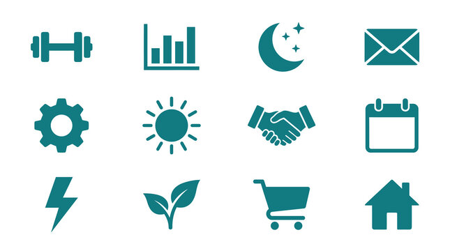 Multi-purpose lifestyle and business web icons.