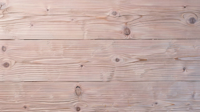 Natural light wood texture background, rustic pine timber planks with knots, weathered wooden surface for interior design and product mockups