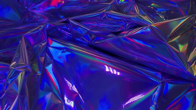 Holographic foil texture abstract