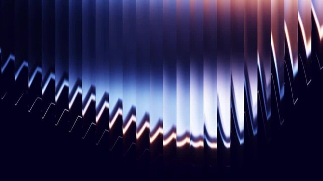 elegant chrome metallic ribbon wave seamless loop background for vj concert