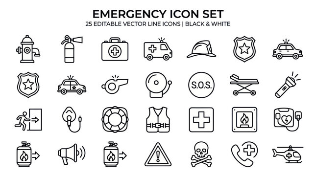 Emergency responders react quickly to rescue people in distress signals.
