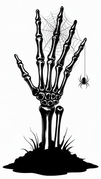 mano, naturaleza, &aacute;rbol, f&aacute;brica, flor, florero, humana, primavera, sucursal, ilustraci&oacute;n, vector, esqueleto, arte, ramo, s&iacute;mbolo, designio, anatom&iacute;a, ara&ntilde;a