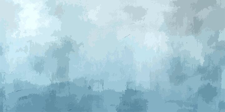 Abstract Blue Grunge Background with Vintage Sky Clouds Smoke Texture Weathered Paper Effect and Atmospheric Wallpaper Design