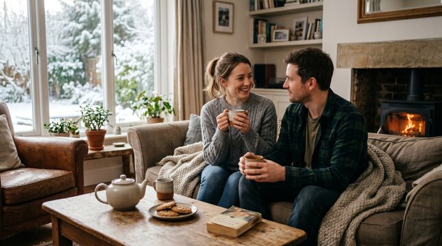 Warm Winter Tea Moment