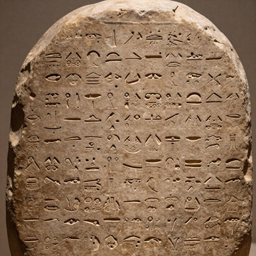 Graffiti Ancient Language. Cuneiform Inscription From Assyria Or Sumeria As Image Backdrop