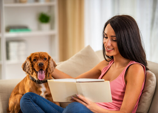 Woman Reading Book.