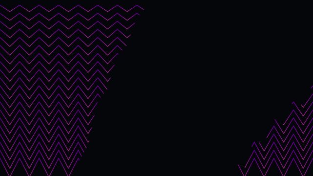 Minimalist purple zigzag line pattern motion animation 4k background, for modern abstract