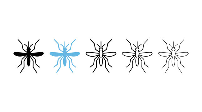 Stylized vector art illustration of ants in various designs