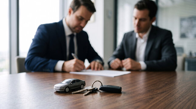 Signature d'un Contrat pour l'Achat ou la Location d'une Voiture