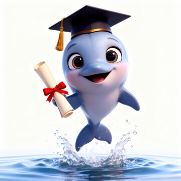 delfin, educaci&oacute;n, graduado, chapas, gorros, alumna, universidad, grado, logro, bachillerato, centros, acad&eacute;mico, icono, exitos, bono, aprendizaje, libro, estudiar, cognici&oacute;n, ceremonia, ilustraci&oacute;n, 
