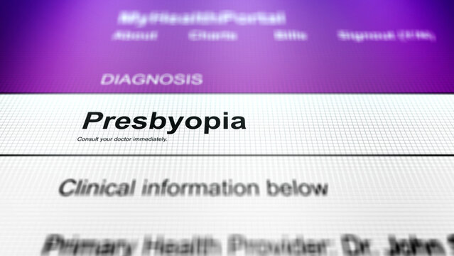 Generic Health Portal with Ear Health Diagnosis - Presbyopia